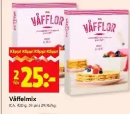 ICA Kvantum ICA Våffelmix erbjuda