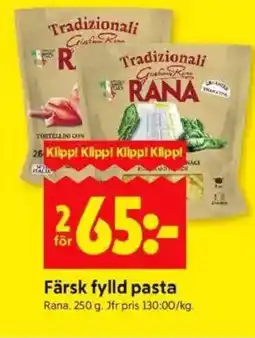 ICA Kvantum Rana Färsk fylld pasta erbjuda