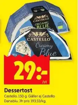 ICA Kvantum CASTELLO Dessertost erbjuda