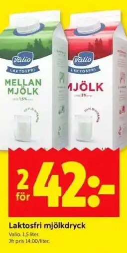 ICA Kvantum Valio Laktosfri mjölkdryck erbjuda