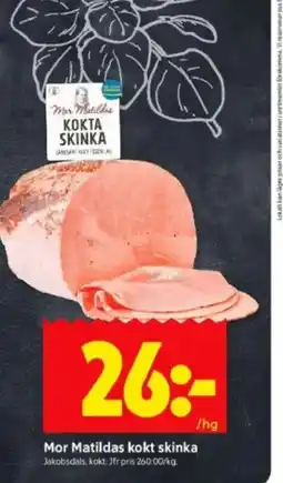 ICA Kvantum Mor Matildas kokt skinka erbjuda