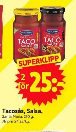 ICA Supermarket Santa Maria Tacosås, Salsa erbjuda