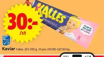 ICA Supermarket KALLES Kaviar erbjuda