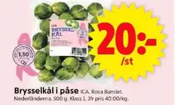 ICA Supermarket ICA Brysselkål i påse erbjuda