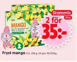ICA Supermarket ICA Fryst mango erbjuda