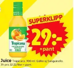 ICA Supermarket Tropicana Juice erbjuda