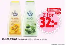 ICA Supermarket Family Fresh Duschcrème erbjuda