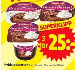 ICA Supermarket Ehrmann Kylda desserter erbjuda