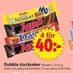 ICA Supermarket Marabou Dubbla stycksaker erbjuda