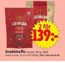 ICA Supermarket GEVALIA Snabbkaffe erbjuda