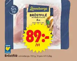 ICA Supermarket Lönneberga Bröstfilé erbjuda