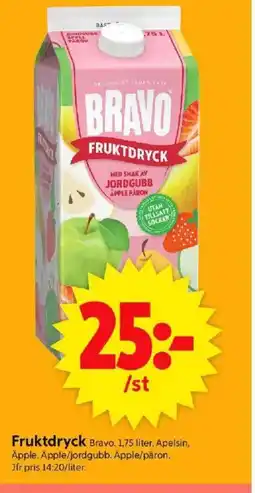 ICA Supermarket BRAVO Fruktdryck erbjuda