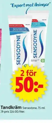 ICA Supermarket SENSODYNE Tandkräm erbjuda