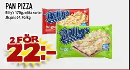 Prisma Mat Billy's Pan pizza erbjuda