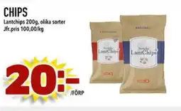 Prisma Mat Lantchips Chips erbjuda