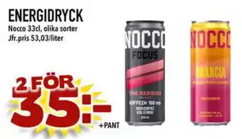 Prisma Mat NOCCO Energidryck erbjuda