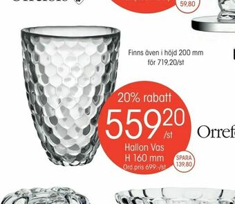 EKO Hallon Vas H 160 mm erbjuda
