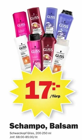 Pekås Schampo, Balsam erbjuda
