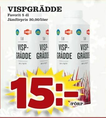 Prisma Mat Vispgrädde erbjuda