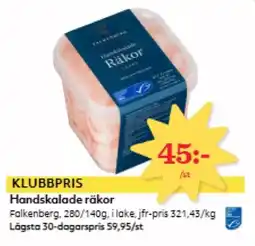 Östenssons Falkenberg Handskalade räkor erbjuda