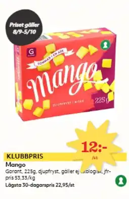 Östenssons Garant Mango erbjuda