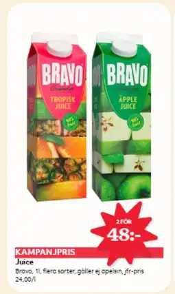 Östenssons BRAVO Juice erbjuda