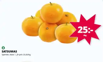 Tempo Satsumas erbjuda