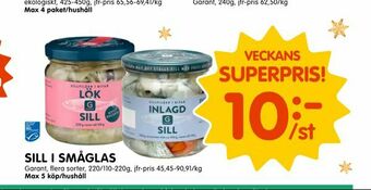 Sill i småglas
