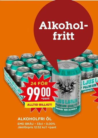 Willys Alkoholfri öl erbjuda