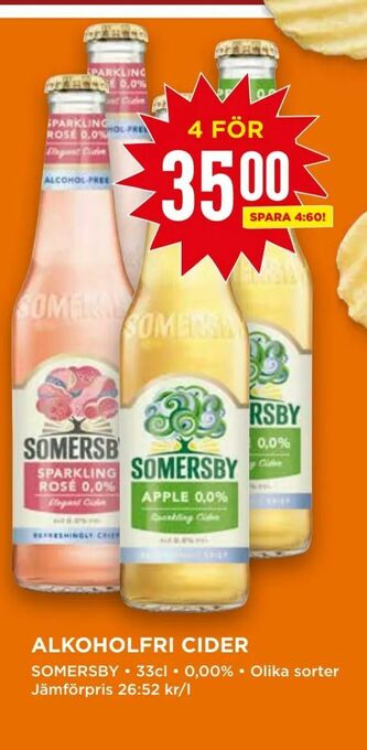 Willys Alkoholfri cider erbjuda