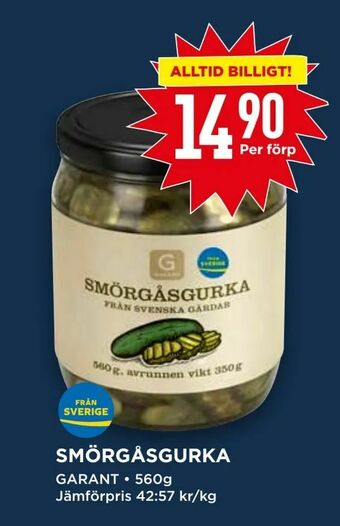 Willys Smörgåsgurka erbjuda