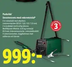 Lidl PARKSIDE Invertersvets med veksvestråd erbjuda
