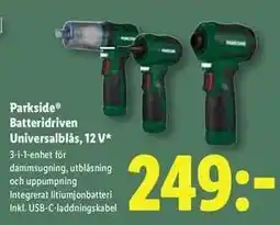 Lidl Parkside Batteridriven Universalblås, 12 V erbjuda