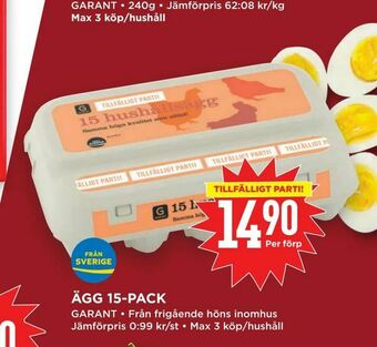 Willys Hemma Ägg 15-pack erbjuda