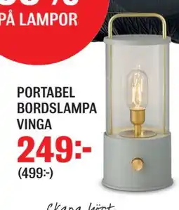 Mio PORTABEL BORDSLAMPA VINGA, SEK 249 erbjuda