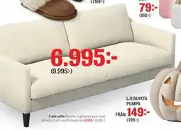 Mio 3-sits soffa Winston, SEK 6995 erbjuda