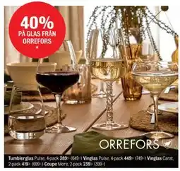 Mio Vinglas, SEK 419 erbjuda