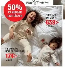Mio 50% PÅ KUDDAR OCH TÄCKEN erbjuda