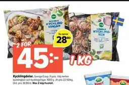 Coop Extra Kycklingdelar, SEK 45 erbjuda