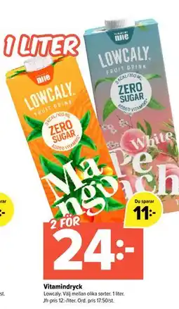 Coop Extra Vitamindryck, SEK 24 erbjuda