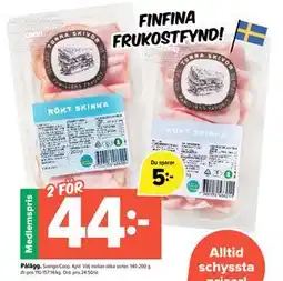 Coop Extra Pålägg., Medlemspris erbjuda