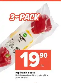 Coop Extra Paprikamix 3-pack, SEK 19.9 erbjuda
