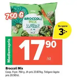 Coop Extra Broccoli Mix, Medlemspris erbjuda