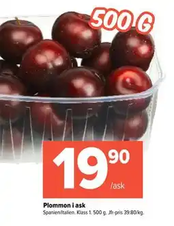 Coop Extra Plommon i ask, SEK 19.9 erbjuda