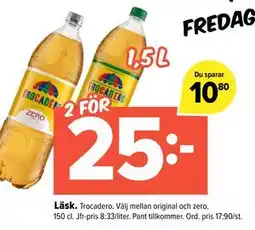 Coop Extra Läsk, SEK 25 erbjuda