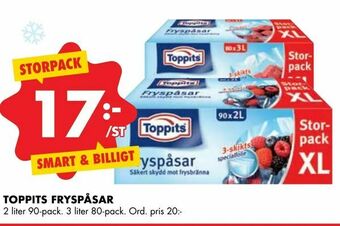 ÖoB Toppits fryspåsar erbjuda