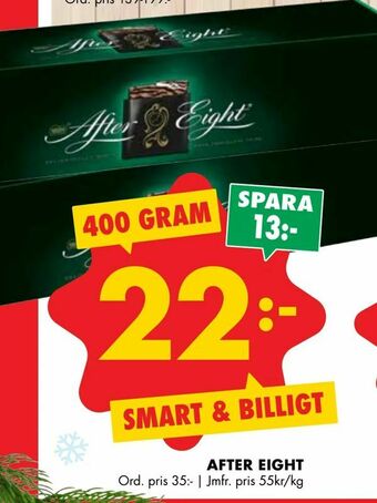 ÖoB After eight erbjuda