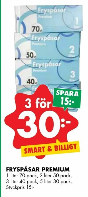 ÖoB Fryspåsar premium erbjuda