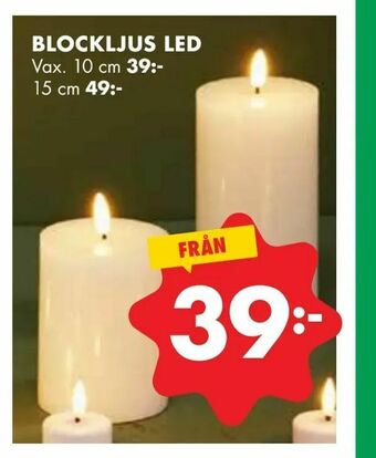 ÖoB Blockljus led erbjuda