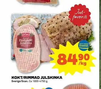 Stora Coop Kokt/rimmad julskinka erbjuda